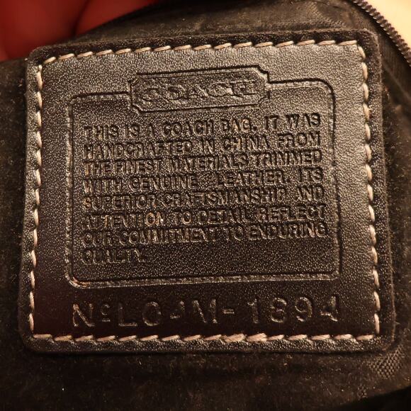 Coach Signature C Canvas Leather Wallet Black Buckle Clutch LO4M-1894 Americana - Picture 2 of 9